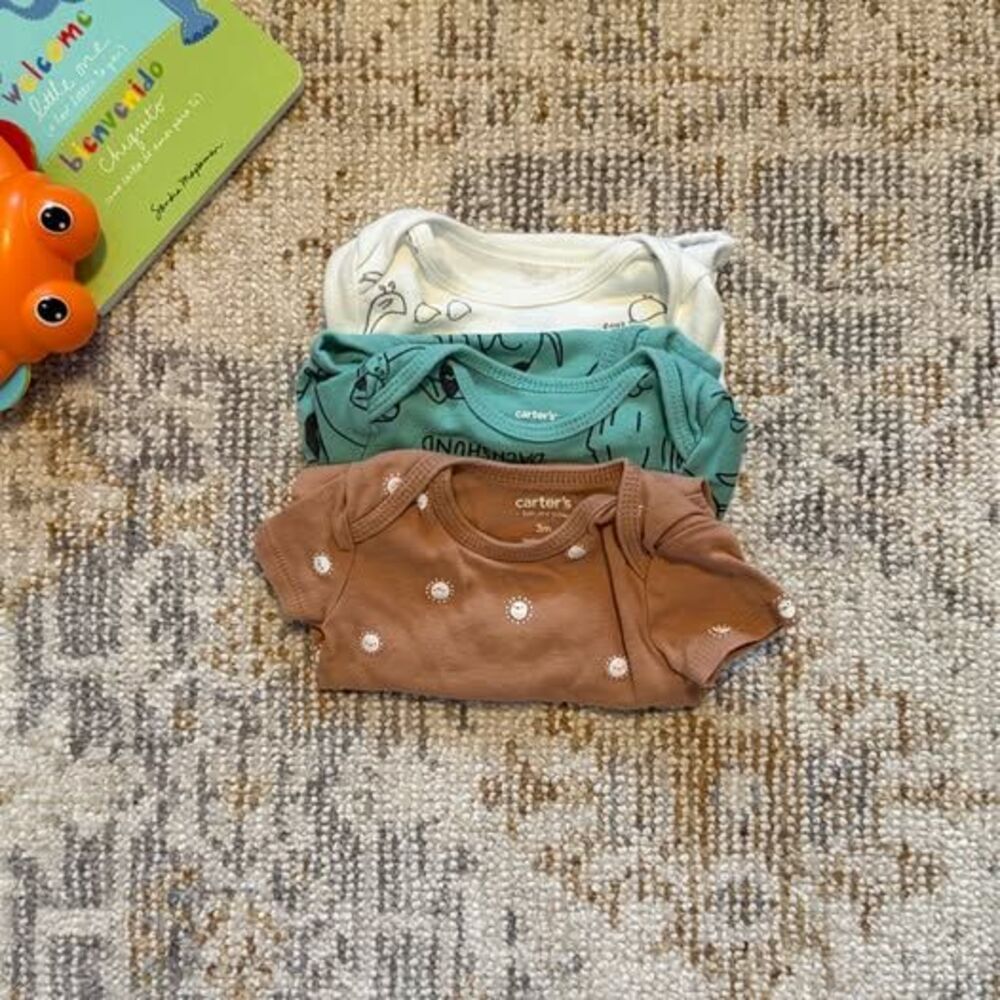 Carter's Just One You Baby Bodysuits Size 3M Lot of 3